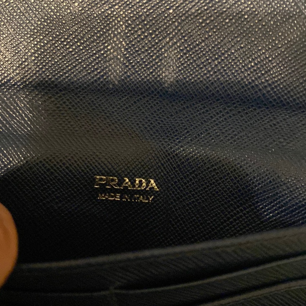 Prada Blue Wallet with Fun Patches - Picture 2 of 9